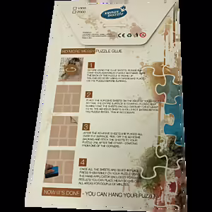 Puzzle Glue Sheets 1000 - Self Adhesive Puzzle Glue sheets Puzzle Glue Sheets 1000 - Pieces