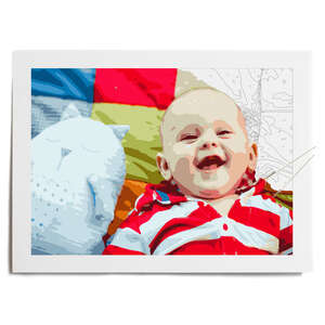 High-quality paint by numbers kit based on your own picture