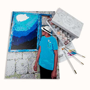 Paint by numbers 35x50 FRAME -  Pieces