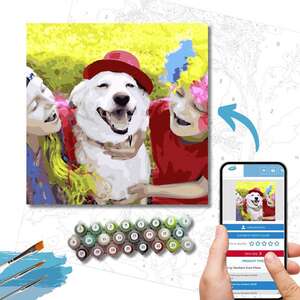 Paint by numbers 50x50 - DIY FRAME  - 50 x 50 cm
