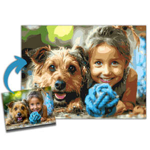 ersonalized paint by numbers set, perfect for creating your own painting
