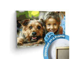 paint by numbers from photo  on a frame 